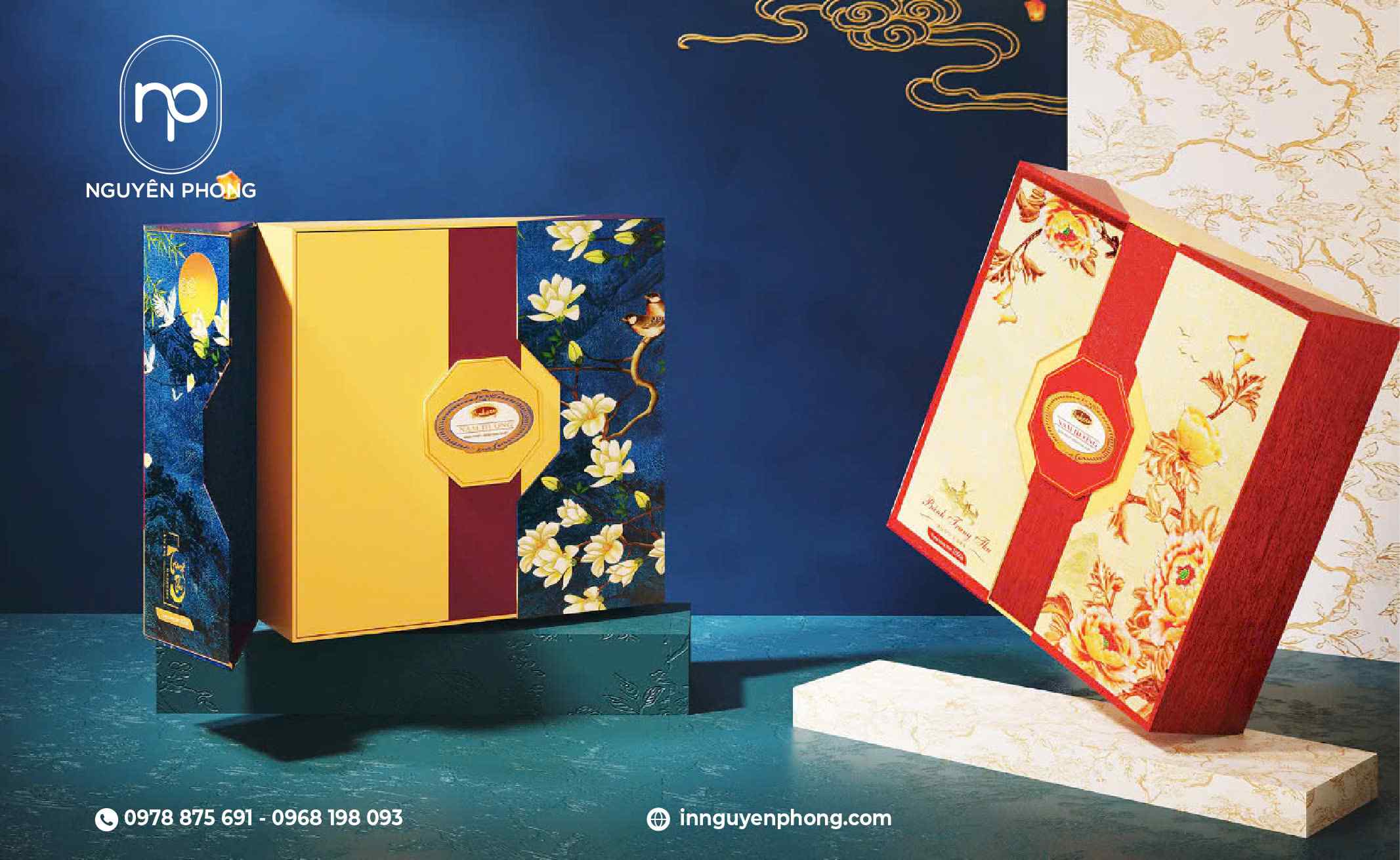 Hộp bánh trung thu sang trọng tinh tế